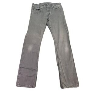 Levi's 514 Straight Leg pants Mens 32x34 Grey Cotton Pants 00514-0408